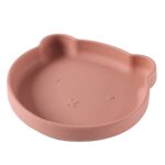 Planche 7 - assiette et cuillre en silicone pour bb, ours mignon, fourchette, alimentation pour bb, ...