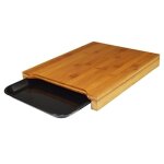 Planche a d�couper en bambou noir l. 32 x h. 24 cm jocca 1635