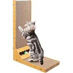 Planche gratter en forme de l, 60 cm griffoir pour chat, avec balle joute d'int¿¿rieur, fabriqu¿¿ en ... Planche gratter en forme de l, 60 cm griffoir pour chat, avec balle joute d'int¿¿rieur, fabriqu¿¿ en ...