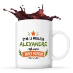 Planetee mug meilleur alexandre super pouvoir tasse caf� c�ramique cadeau homme anniversaire no�l papa ...