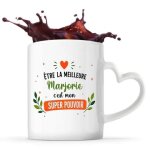 Planetee mug coeur meilleure marjorie super pouvoir tasse cadeau femme coll�gue