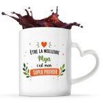 Planetee mug coeur meilleure mya super pouvoir tasse cadeau femme coll�gue