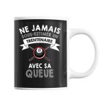 Planetee mug homme queue billard trentenaire