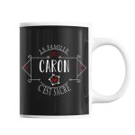 Planetee mug nom de famille caron - tasse sacr�e