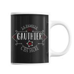 Planetee mug nom de famille gauthier - tasse sacr�e