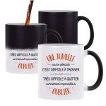Planetee tasse magique jumelle aussi g�niale ¿ mug qui change couleur avec la chaleur ¿ id�e cadeau ...