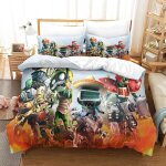 Plants vs zombies parure de lit imprim��e en d pi��ces housse de couette en polycoton douce et confortable ...