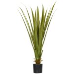 Plante artificielle agave h. 90 cm 16 feuilles tronc grand r�alisme pot inclus