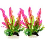 Plantes artificielles pour aquarium de 9 pouces, plantes en plastique, accessoires pour aquarium (vin) ...