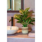 Plante artificielle vert en pot h49