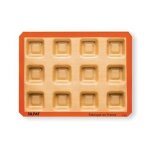 Plaque de 12 empreintes savarins carrés silpat Plaque de 12 empreintes savarins carrés silpat