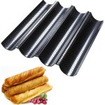 Plaque a baguettes perfore plaque de cuisson moule plaque a pain perfore 4 baguettes plaque moule anti ...