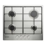 Plaque de cuisson � gaz indesit 4 zones 7300w inox - thp 642 ix / i 1