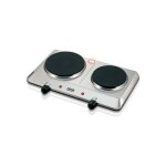 Plaque electrique haeger double top disc 2 feux � gaz 2250w