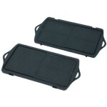 Plaques  gaufrettes x2 antiadhsives gaufrier croque - monsieur (ss - 203268 moulinex)