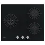 Plaque gaz candy - verre - 3 feux - noir - csg63b4pb