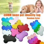Plaques d'identification pour animaux de compagnie, 38mm, alliage d'aluminium, plaque d'identit� pour ...