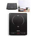 Plaque  induction 1 foyer laque 2000w affichage led  4 chiffres minuterie 180 minutes