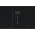 Plaque induction aspirante electrolux kcc83443cz saphirmatt anti - rayures 80 cm