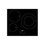 Plaque � induction beko hii63402mt (3 zones de cuisson) noir 7200w
