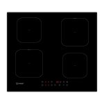 Plaque � induction indesit 4 zones 7400w noir - is f 18q60 ne