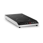 Plaque a induction table de cuisson professionnelle rcic1800p6 (2 foyers 22 cm, minuterie, jusqu?� 3 ...