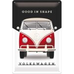 Plaque en m�tal 20 x 30 cm vw volkswagen t1 bulli de face