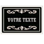 Plaque de porte en m�tal personnalis�e