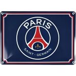 Plaque de rue metal logo psg 15 x 20 cm psg