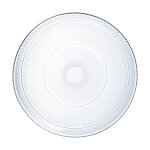 Plat 32cm louison rond - luminarc - verre ultra transparent