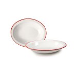 Plat ovale profonde email bordeaux 32x25. 5 cm