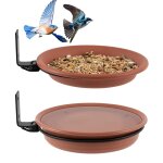 Plateau d'alimentation pour oiseaux en pp mont sur le pont, plateau de bain pour oiseaux qualifi avec ...