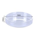 Plateau d'alimentation rond en verre transparent, bol d'alimentation rond pour crevettes d'aquarium