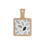 Plateau apéritif dkd home decor blanc / noir bambou grès volets cottage 18 x 12 x 1 cm Plateau apéritif dkd home decor blanc / noir bambou grès volets cottage 18 x 12 x 1 cm