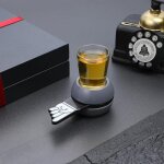 Plateau de bire et de vin avec flche rotative, pointeur de jeu, spinner, jeu de fte, tasse en verre, ...