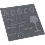 Plateau carr� ardoise ap�ro