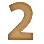 Plateau carton traiteur chiffre 2 26. 5x40x4cm