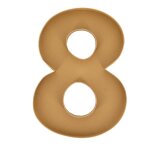 Plateau carton traiteur chiffre 8 28. 5x40x4cm