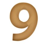 Plateau carton traiteur chiffre 9 28. 5x39. 5x4cm