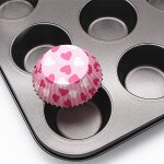 Plateau de cuisson pour cupcakes, 12 tasses, bricolage, moule en acier antiadhsif, plateau de cuisson ...
