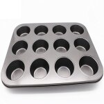 Plateau de cuisson pour cupcakes, outils en acier antiadhsif, plateau de cuisson pour tarte aux ¿ufs, ...