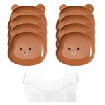 Plateaux a fruits robustes, 8 pices / ensemble, dcor de table, assiettes a fruits secs, tte d'ours ...