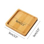 Plateau multi bambou soucoupe en bois pot de fleur plateau tasse pad coaster plaque cuisine plaque dcorative ...
