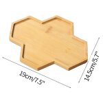Plateau multi bambou soucoupe en bois pot de fleur plateau tasse pad coaster plaque cuisine plaque dcorative ...