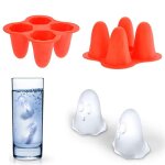 Plateau de sphre en silicone, fabricant de boules, moule pour cocktails, whisky, fantme, verre a vin, ...