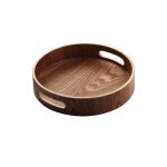 Plateau de stockage de thé, tasses rondes, restaurant, desserts, bar, tasses en bois avec poignées, petit ... Plateau de stockage de thé, tasses rondes, restaurant, desserts, bar, tasses en bois avec poignées, petit ...