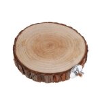 Plateau de support rond pour hamster, plate - forme en bois, perchoir, activit� des oiseaux, aire de ...