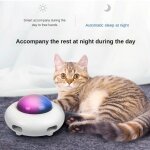 Plateau tournant electronique intelligent ovni, rotation automatique, pour chat, chien, animal de compagnie, ...