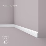 Plinthe nmc fb1f wallstyl noel marquet profil de d�coration design intemporel classique blanc 2 m