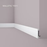 Plinthe nmc fd11 wallstyl noel marquet profil de d�coration design intemporel classique blanc 2 m